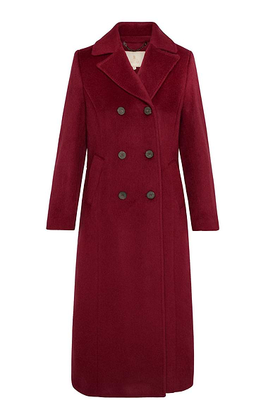 Ladies Wool & Mohair Double Breasted Coat
