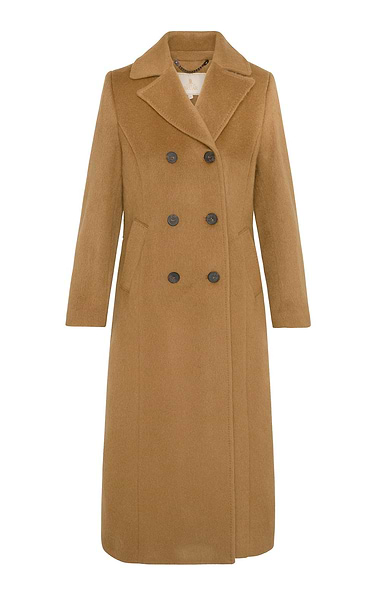Ladies Wool & Mohair Double Breasted Coat