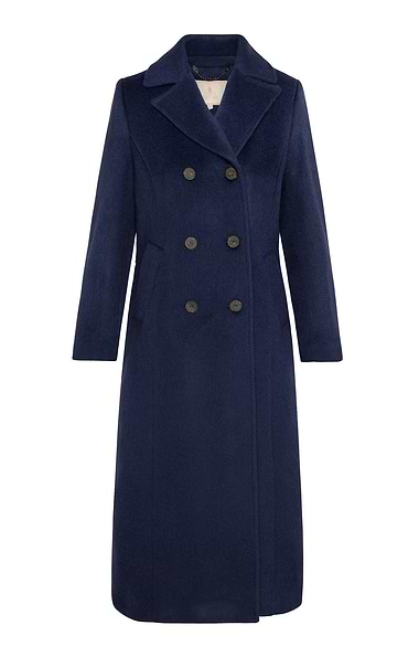 Ladies Wool & Mohair Double Breasted Coat