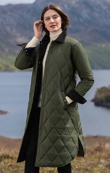 Ladies Iona Quilted Coat