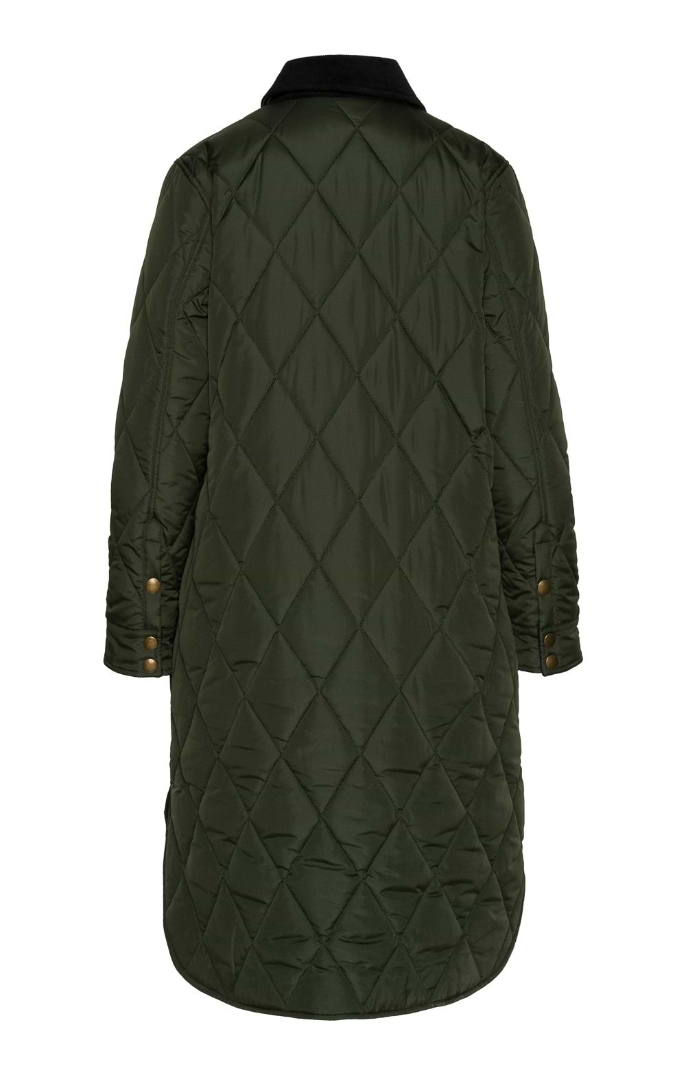 Ladies Iona Quilted Coat, Green - House of Bruar