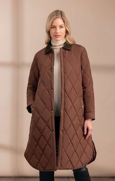 Ladies Iona Quilted Coat
