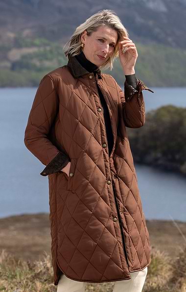 Ladies Iona Quilted Coat