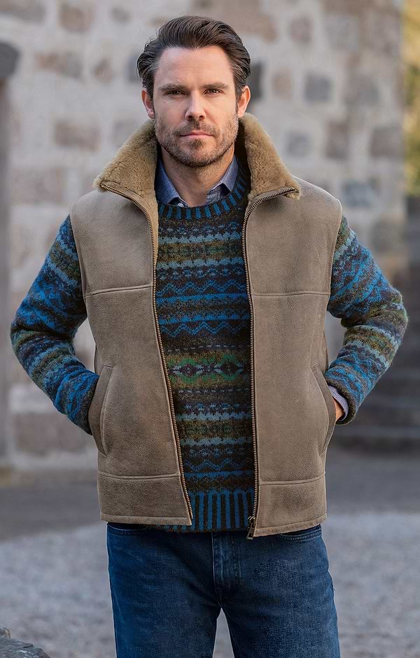 Men's Sheepskin Gilet