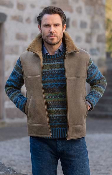 Men's Sheepskin Gilet