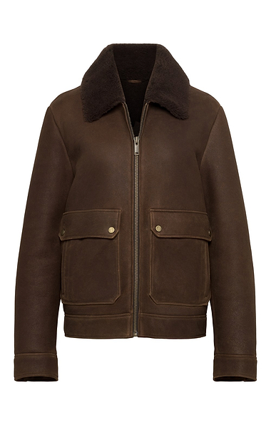 Men's Sheepskin Bomber Jacket