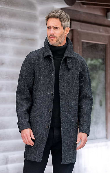 Men's Harris Tweed® 3/4 Raglan Coat