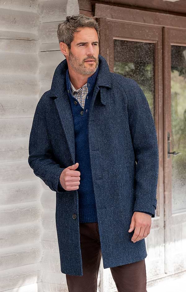 Men's Harris Tweed® 3/4 Raglan Coat