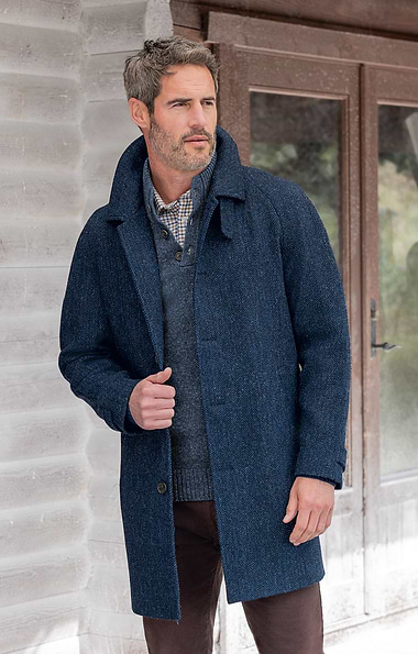 Men's Harris Tweed® 3/4 Raglan Coat