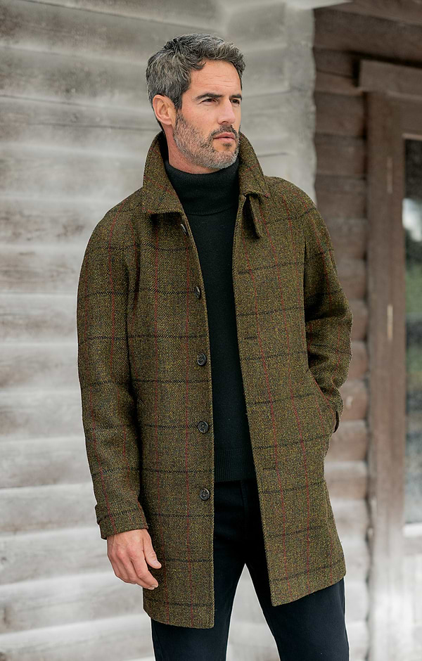Men's Harris Tweed® 3/4 Raglan Coat