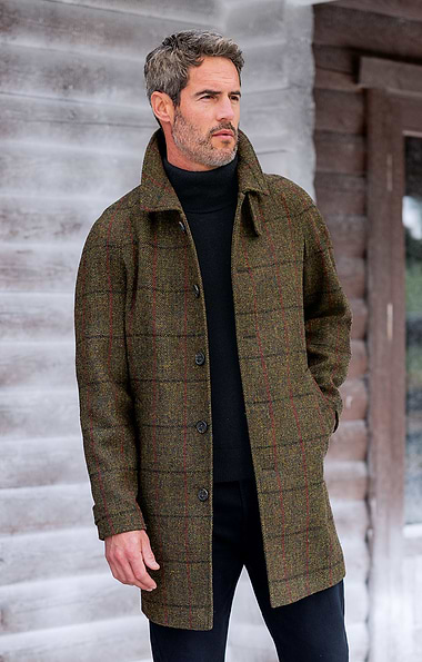 Men's Harris Tweed® 3/4 Raglan Coat