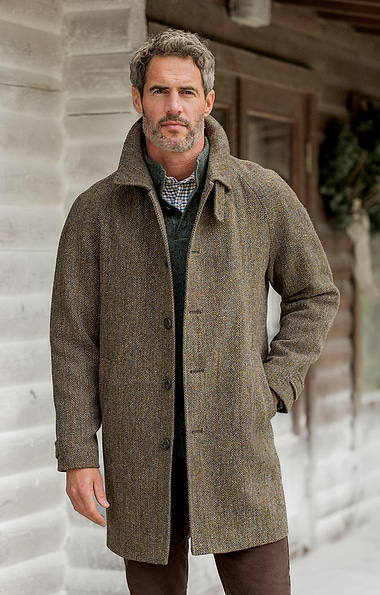 Men's Harris Tweed® 3/4 Raglan Coat