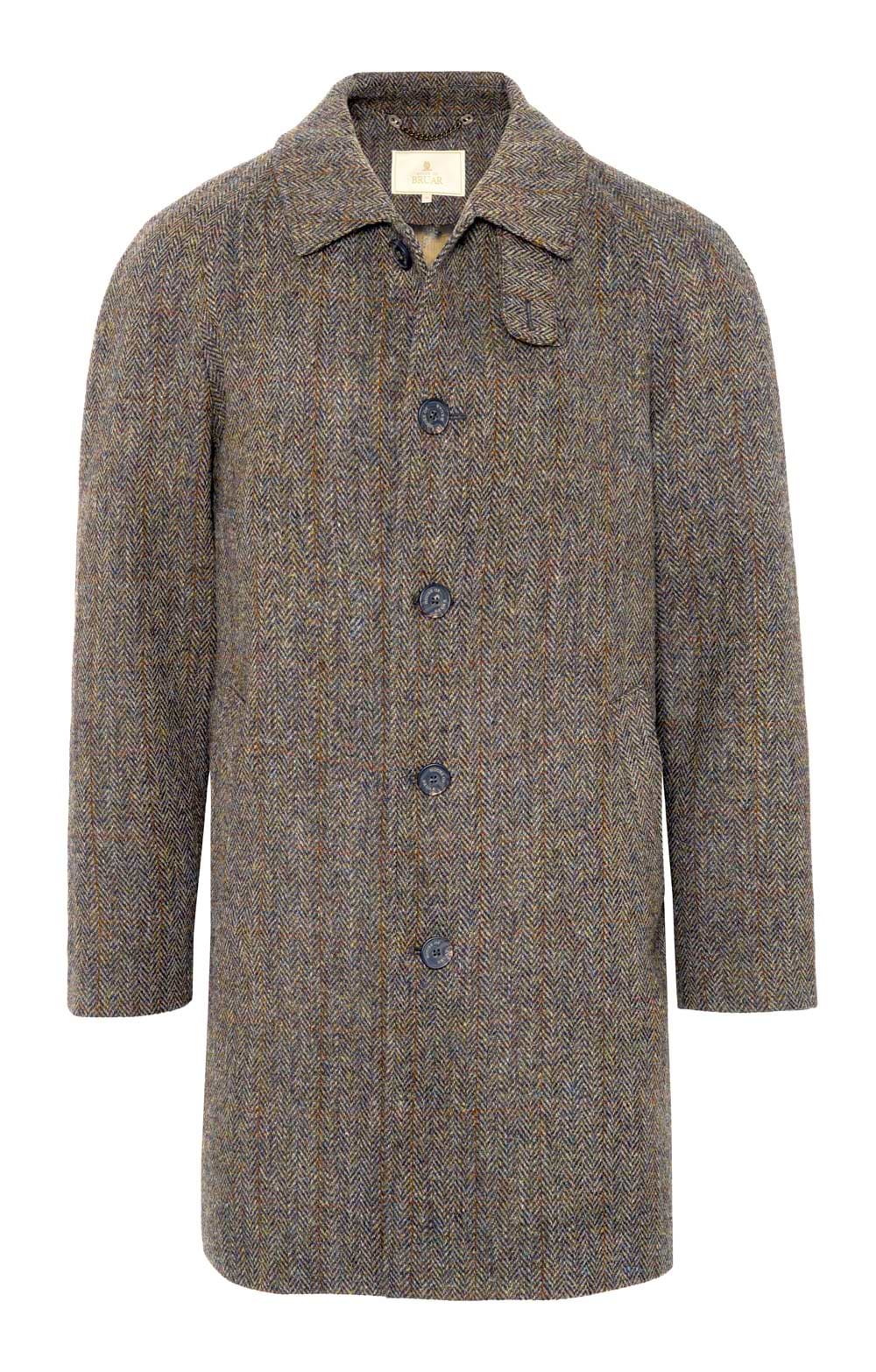 Men's Harris Tweed® 3/4 Raglan Coat - House of Bruar
