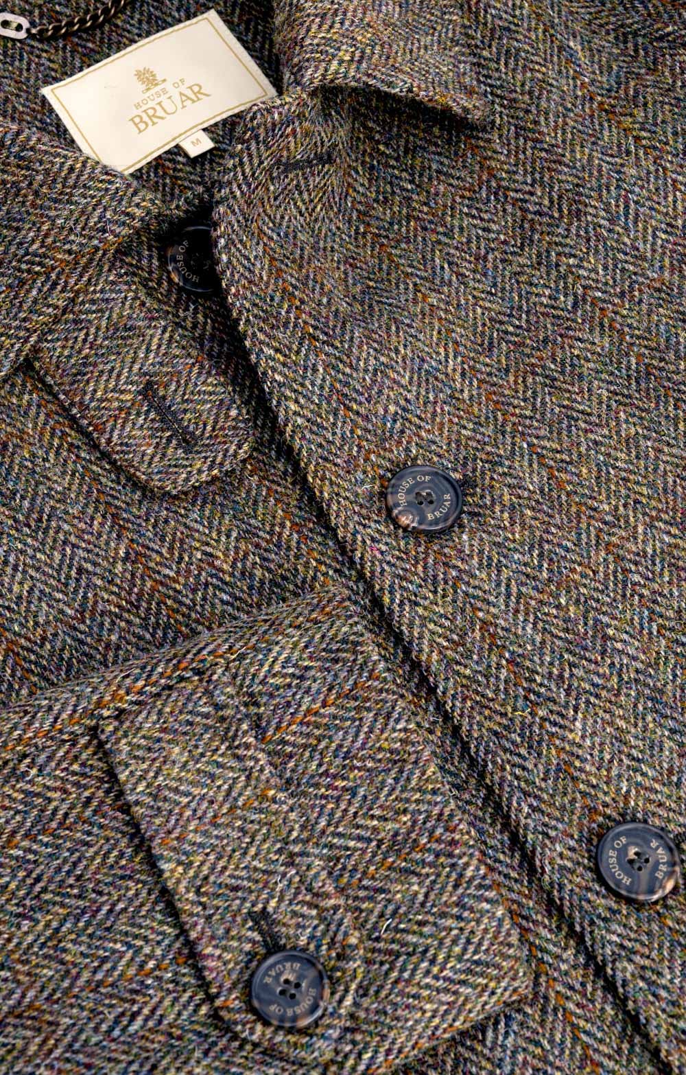 Men's Harris Tweed® 3/4 Raglan Coat - House of Bruar