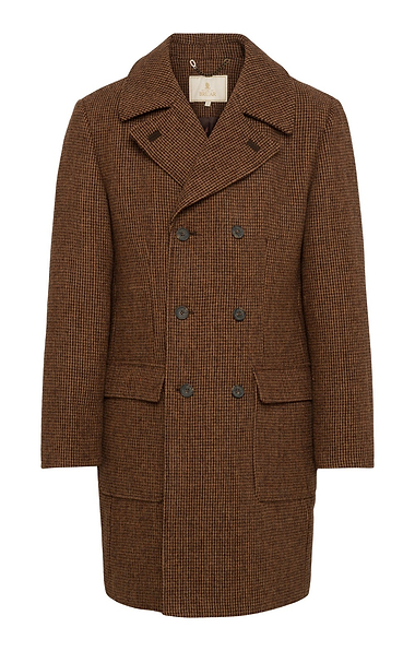 Men's House of Bruar Harris Tweed® Double Breasted Coat