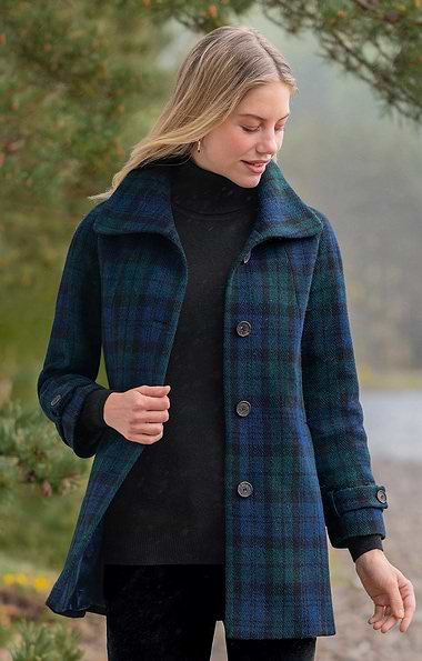 Ladies Harris Tweed® Raglan Coat
