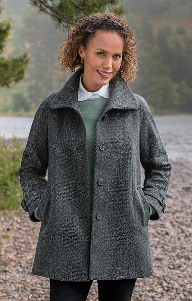 Ladies Harris Tweed® Raglan Coat