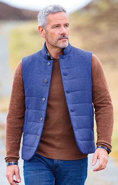 Men's Wool Rich Padded Waistcoat