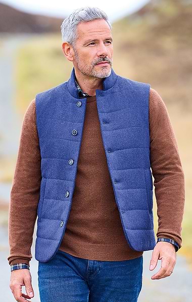 Men's Wool Rich Padded Waistcoat