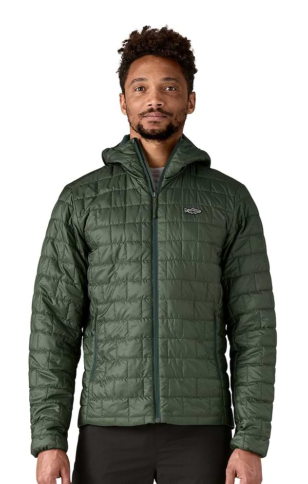 Men's Patagonia Nano Puff Fitzroy Trout Hoodie