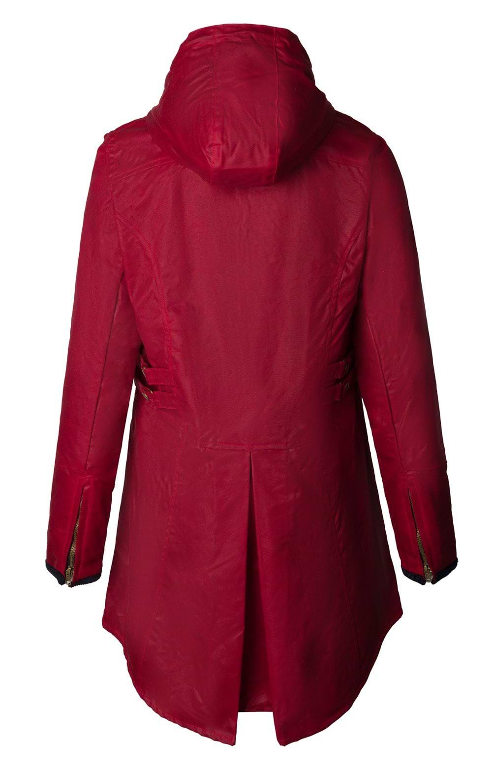 Ladies British-Made Katrina Wax Jacket, Red - House of Bruar
