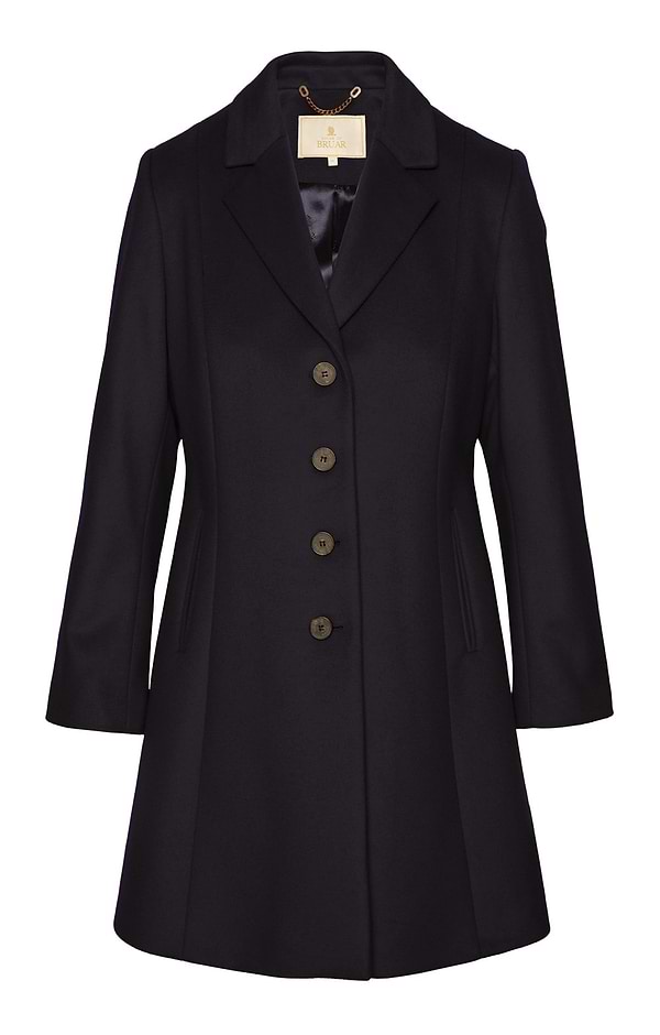 Ladies Wool Cashmere Swing Coat