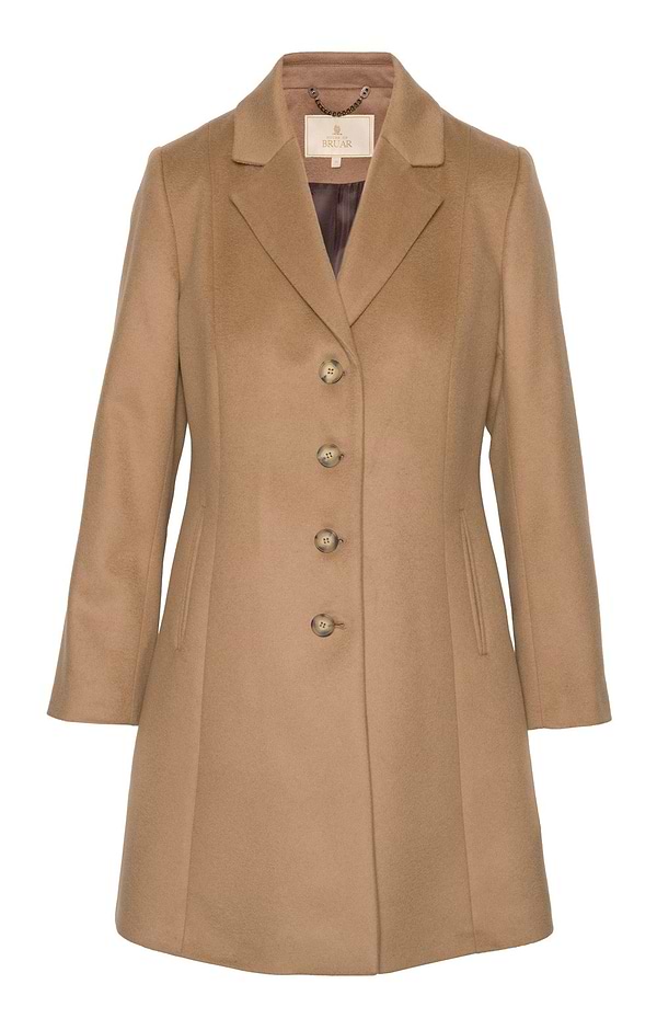 Ladies Wool Cashmere Swing Coat
