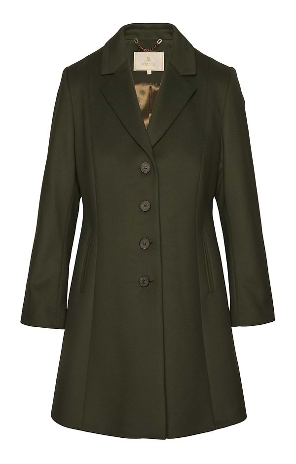 Ladies Wool Cashmere Swing Coat