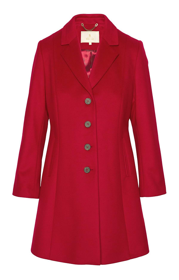 Ladies Wool Cashmere Swing Coat