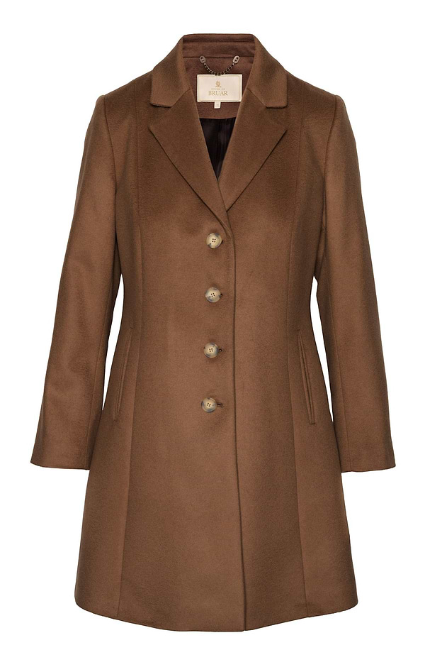 Ladies Wool Cashmere Swing Coat