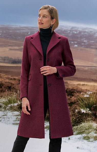 Ladies Tweed College Coat