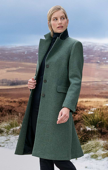 Ladies Tweed College Coat
