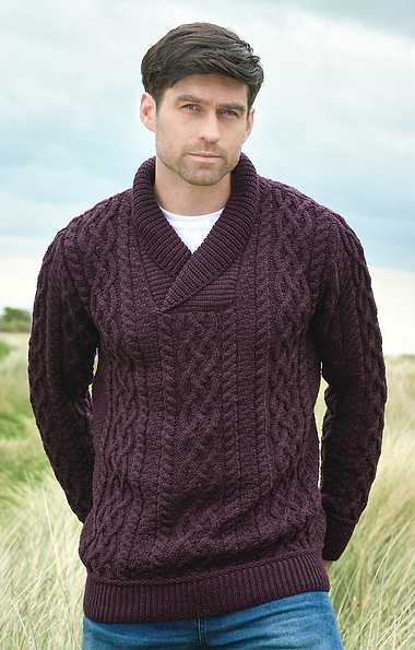 Men's Shawl Collar Sweater