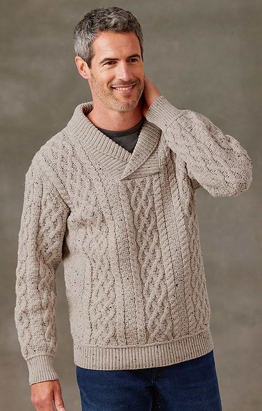 Men's Shawl Collar Sweater