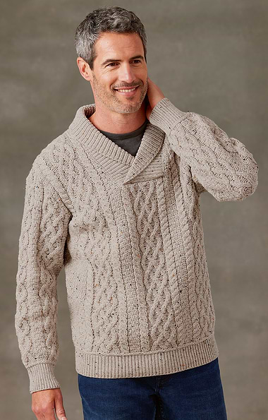 Men's Shawl Collar Sweater