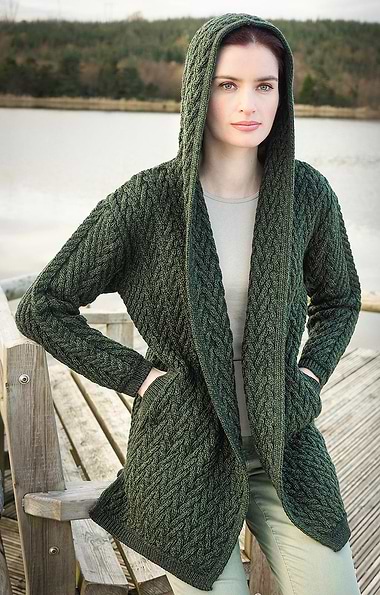 Ladies Mayo Hooded Cardigan