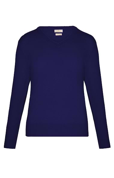 Ladies Munrospun Merino & Cashmere V Neck