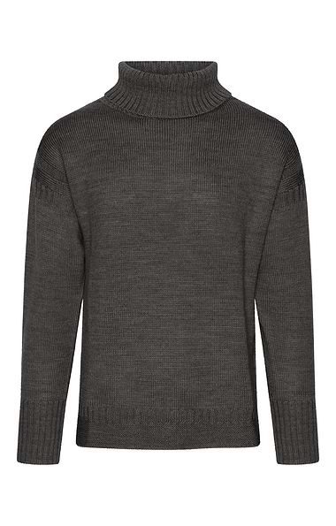 Pure New Wool Guernsey Roll Neck