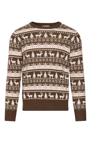 Unisex Merino Nordic Fairisle Sweater