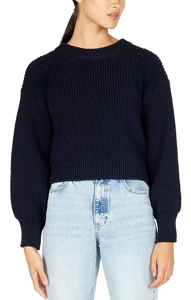 Ladies Nuada Wool Rib Crew Neck Jumper