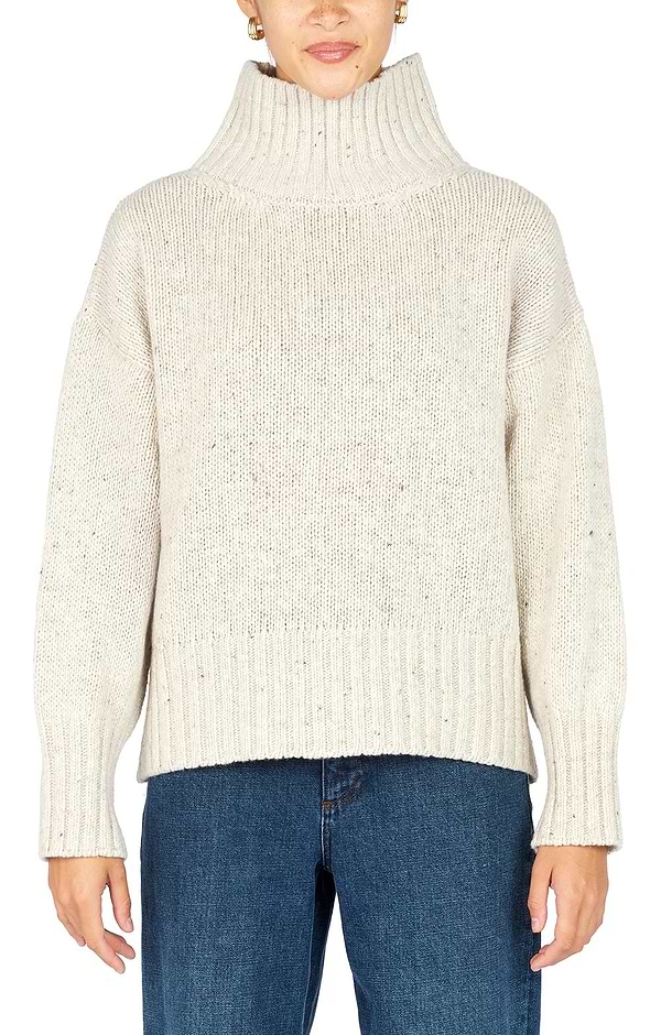 Ladies Wool/Cashmere Paige Polo Neck Jumper