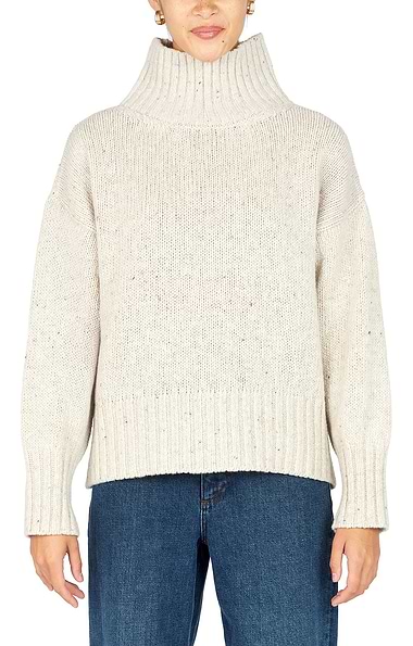 Ladies Wool/Cashmere Paige Polo Neck Jumper