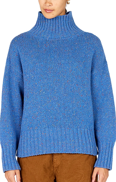 Ladies Wool/Cashmere Paige Polo Neck Jumper