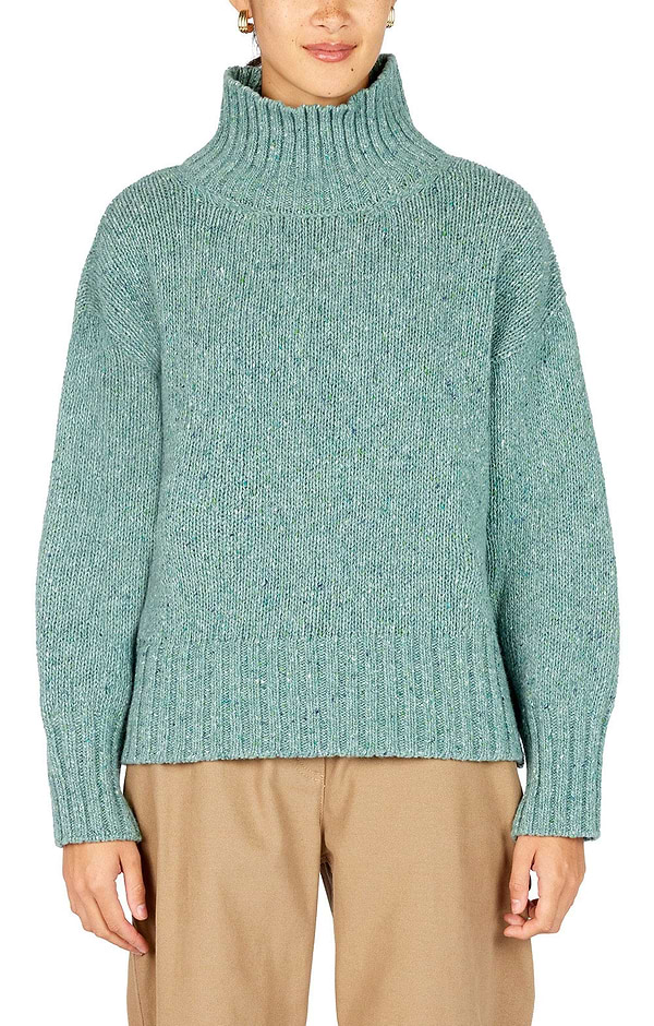 Ladies Wool/Cashmere Paige Polo Neck Jumper