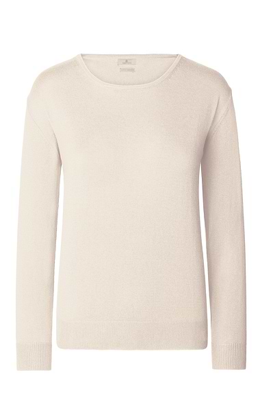 Ladies Cotton & Cashmere Crew Neck