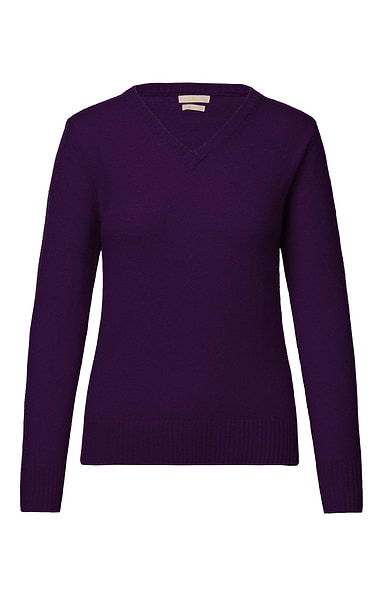 Ladies Lambswool V Neck