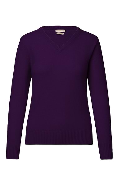 Ladies Lambswool V Neck