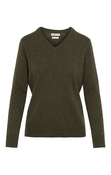 Ladies Lambswool V Neck