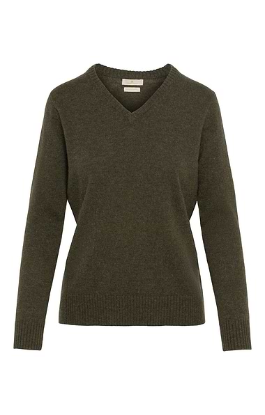 Ladies Lambswool V Neck
