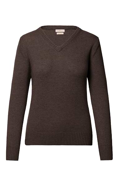 Ladies Lambswool V Neck